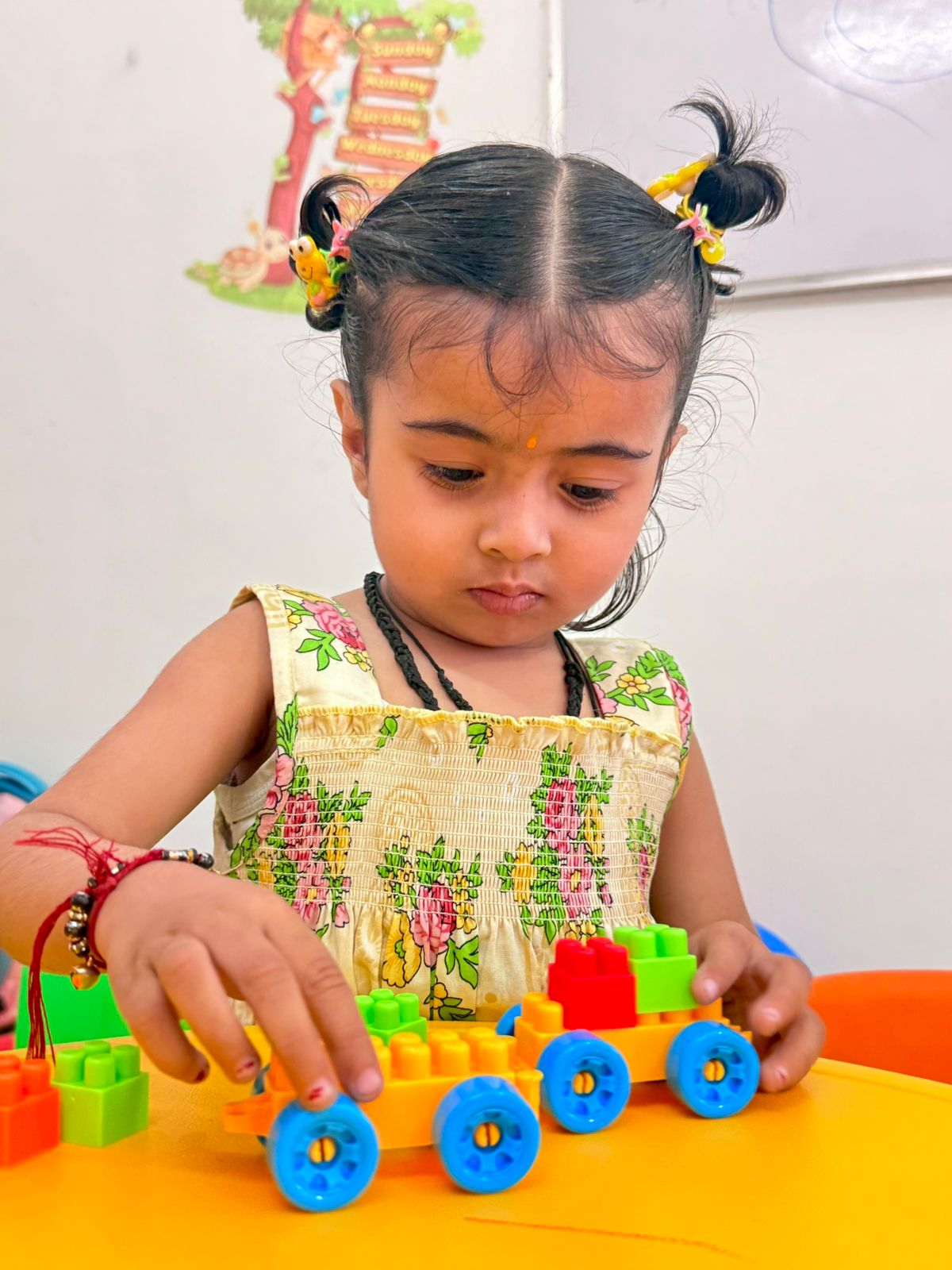 Colorful play area for young children